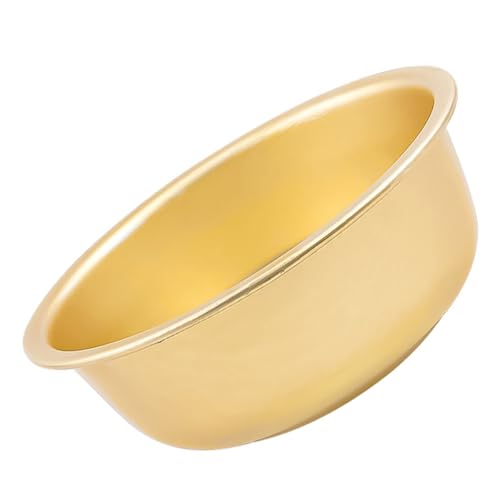 SOLUSTRE Palangana de Aluminio Amarillo Oxidado Cuenco Grande y Profundo para Lavar Verduras y Frutas Bowl Versátil para Ensaladas y Cocina Doméstica