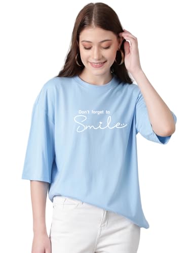 Image of KOTTY Quirky Printed T-Shirt for Women | Fun & Playful | Casual Chillwear