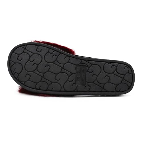 Image of VRITRAZ Women's Comfort Slip On Closed Toe Warm Winter with Cute Design print House Clog Indoor Slipper