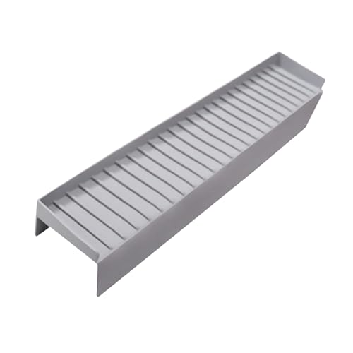 Stuffygreenus Silicone Splash Guard, Bath Splash Guard Shelf, Bath Toy Tray Holder, Bath Tub Water Splash Guard, Sink Splash Guard for Bathtub & Kitchen Sink, 1Pcs (Grey)