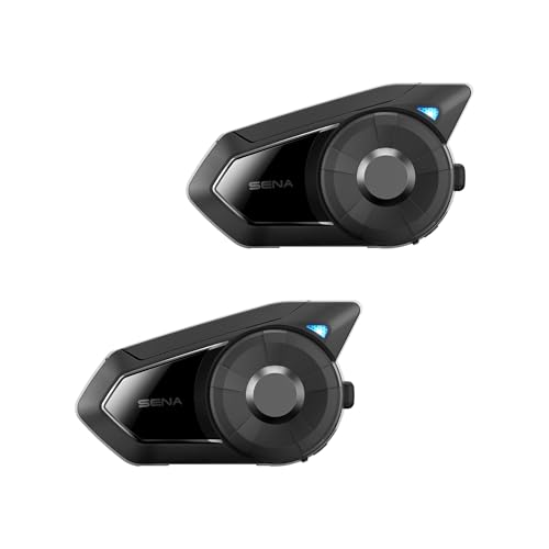 Sena 30K Bluetooth Headset für Motorräder/Mesh Kommunikationssystem mit HD Lautsprechern, Doppelpack