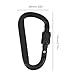Kangnice 4pcs Lightweight Aluminum Carabiner Clip Hook with Screw Lock for Outdoor Activities Camping and Hiking Outdoor Sports Aluminum Alloy Buckle
