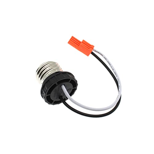 HAJXZH Adaptador de soquete E26, base média, rosca macho, soquete de lâmpada, soquete de pigtail ada