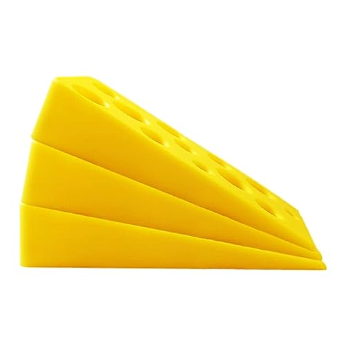 Newwyt 3Pieces Creative Silicone Cheese Door Stop Bottom Wedge Door Open for Classroom Office Home Door Stop Door Wedge Silicone