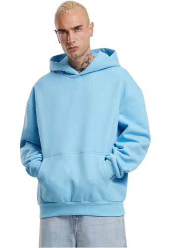 Sweat à capuche surdimensionné homme noir gris, sweat-shirt lourd et chaud grand confort