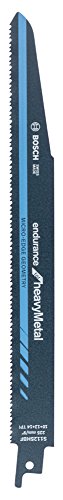 Bosch Accessories Professional 5 Stück Säbelsägeblatt S 1125 HBF Endurance for Heavy Metal (for Metall, 225 x 22 x 1,35 mm, Zubehör Säbelsäge)