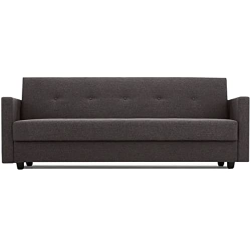 Image of Urban Basics Anamos 3 Seater Fabric Sofa (Dark Grey)