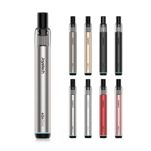 Joyetech 電子タバコ スターターキット ジョイテック eGo Slim ポッド ペン形 800mAhバッテリー内蔵 ベイプ 本体 vape 2ml 18W出力 爆煙 pod型ベイプ 水蒸気タバコ Type-C充電式 ニコチン タール無し 正規品 (