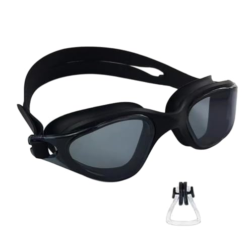 KAHDGSS Gafas de natación a prueba de fugas, antivaho, unisex, gafas de natación para esnórquel, buceo para mujeres y hombres, gafas de natación antivaho con tapones para los oídos, unisex