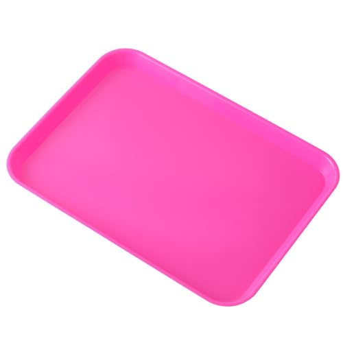 JMU Pink Dental Trays Autoclavable Plastic Instruments Trays Procedure Flat