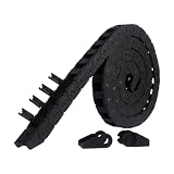 GAVATKLKCP Cable Drag 10x11mm L1000mm Nylon Open Chain Wire Carrier with End Connectors for CNC 3D Printer...