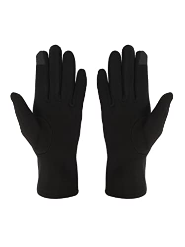 Image of FabSeasons Slim warm Winter Gloves For Women, with velvet lining inside for cold weather, Touchscreen enabled index finger, also ensures a Smooth Driving /Riding Experience