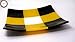 Handmade Glass Centerpiece - 12 inches Square - Maryland Black and Yellow, Decorative Glass, Designer Tray = studioTica Functional Art
