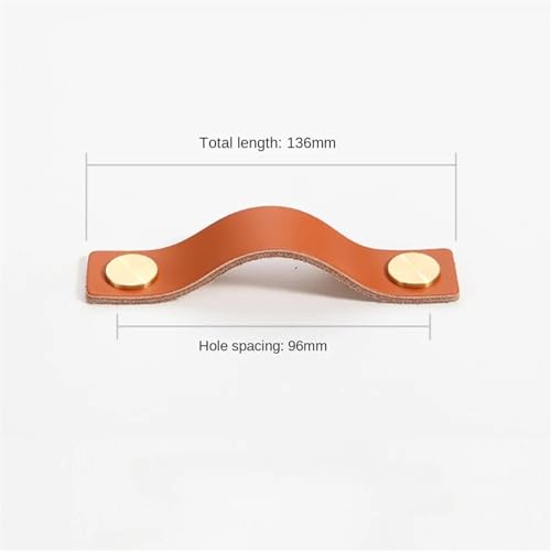 Poignées en cuir pour tiroir de commode et placard de cuisine - 3