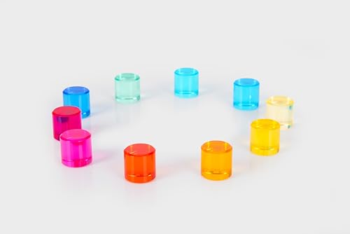 tickit Gem Circles, Acrylic Gemstones Building Blocks, Sensory, Stacking & Educational Toys for Kids, Early Learning - Image 3