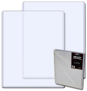BCW 14x17 Topload Holder - 10ct | Premium PVC Protection for 14x17 Prints, Poster, Documents | Crystal Clear Display and Secure Storage | Rigid Plastic Protectors for Photos, Collectibles, and Artwork