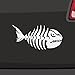 Adesivo a forma di pesce scheletro – 6 misure – Adesivo per auto, pesce, acqua Bone divertente in 6 misure e 21 colori