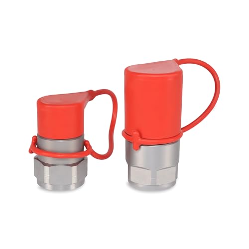 Image of 1″ Flat Face Hydraulic Quick Couplers Set - 1-1 /4″ NPT Port