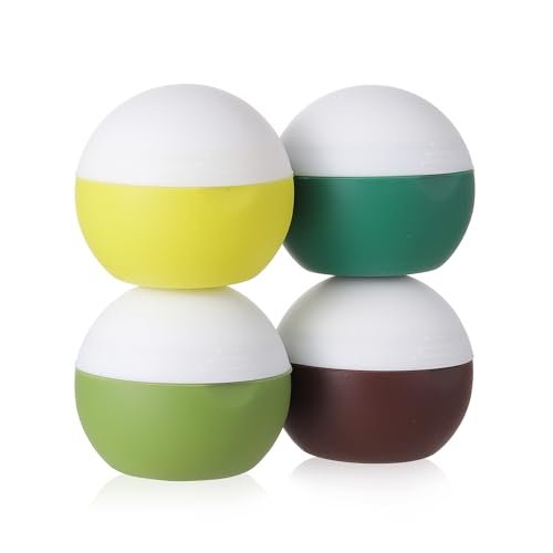 Image of Depoza Travel Size Toiletries, Silicone Cream Jars for Travel Bottles, TSA Approved Jars with Leak-Proof Box, Accessories for Cosmetic, Face, Body, Hand Cream