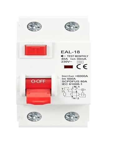 Disyuntor de corriente residual tipo A electromagnético de 2 y 4 polos con sensibilidad