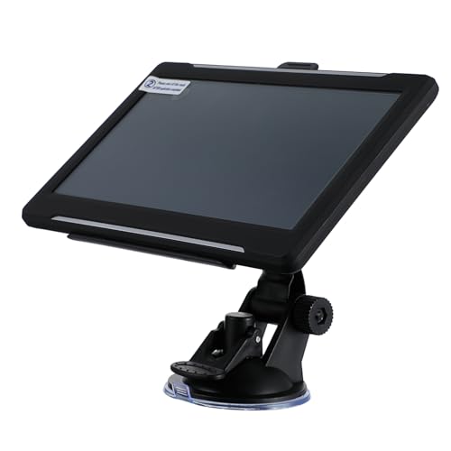 DOITOOL Navigateur GPS pour Camion 7 Pouces Accessoire Embarqué Écran Tactile Europe Voiture Poids Lourds Fonction Alarme Vocale Et FM