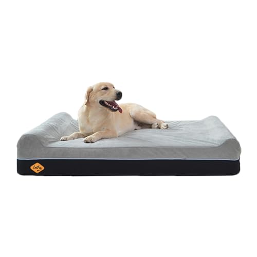 Laifug Orthopedic Dog Beds for Large Dogs,7' Memory Foam Dog Beds,Durable Water Proof Liner...