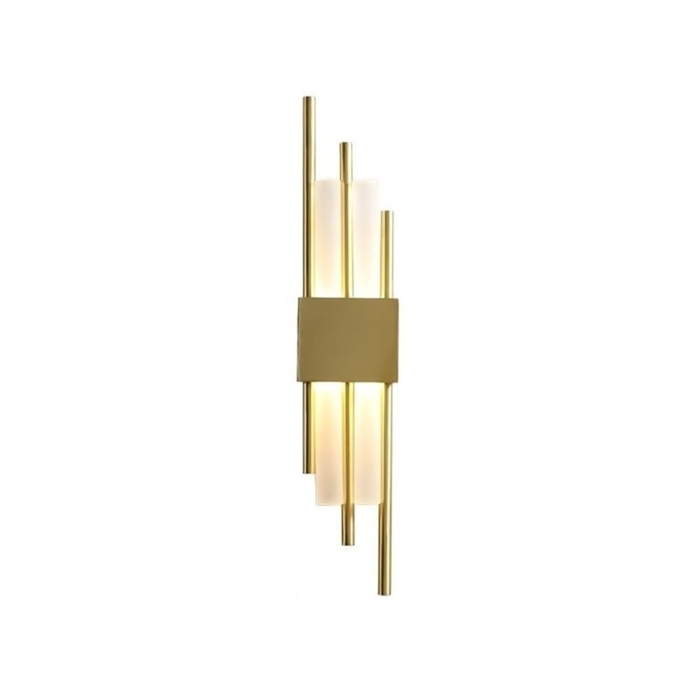 birene Wall Lamp Staircase Corridor Bedroom Bedside Decorative Lamp Modern Simple Luxury Copper Wall Light(Gold)