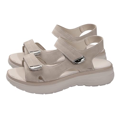 Semelles douces et velours pour ces sandales à plateforme grand confort pour femme