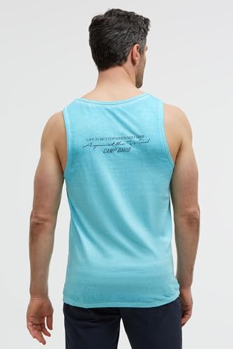 Camiseta de tirantes para hombre Camp David con efectos quemados m 5