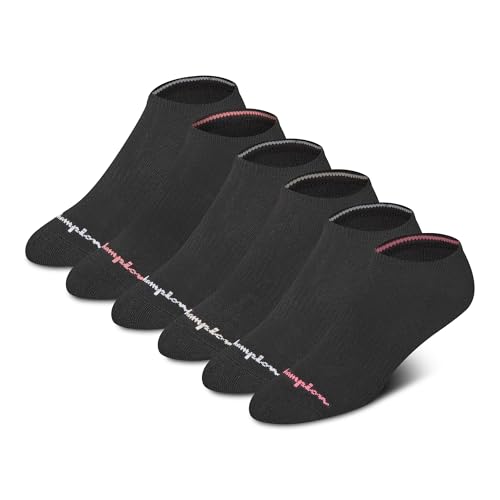 Image of Champion Women's 6-pack Low Cut Athletic Socks With Moisture-wicking, Breathable Stretch (Size 4-10)