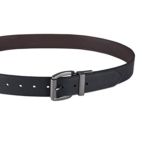 Image of Levi's Leather Men's Levis 40Mm Reversible Belt With Brushed Silver Buckle