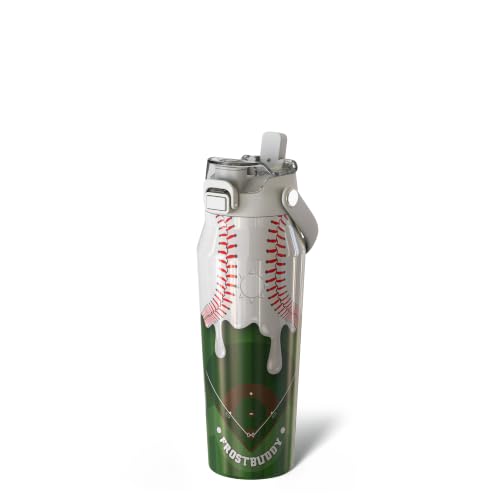 Frost Buddy Insulated Water Bottle Straw & Chug Lid 24oz