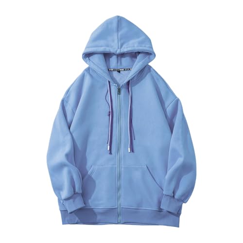 Veste à capuche légère en polaire homme fermeture éclair confort