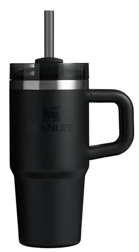 Image of STANLEY Quencher H2.0 Tumbler with Handle and Straw 14 oz | Flowstate 3-Position Lid | Cup Holder Compatible for Travel | Insulated Stainless Steel Cup | BPA-Free | Black 2.0