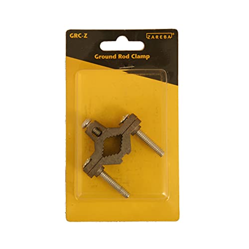 Zareba Aluminum Ground Rod Clamp - 1 Pack - GRC-Z - Rust Resistant Aluminum Ground Rod Clamp - for Electric Fences, Electric Fencing - Farming Supplies