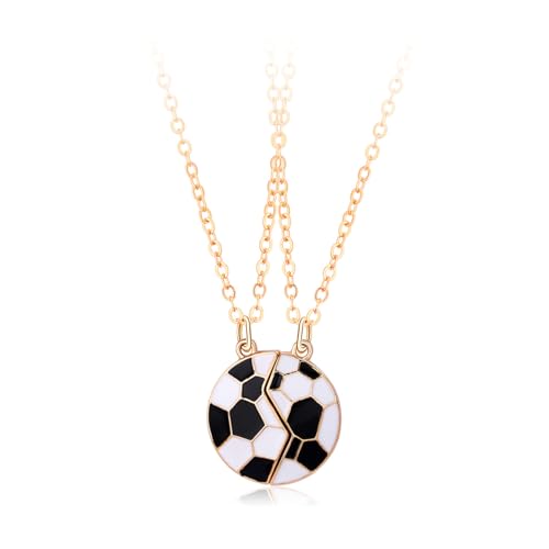 Nododugs BFF Soccer Necklace Friendship Jewelry for Women
