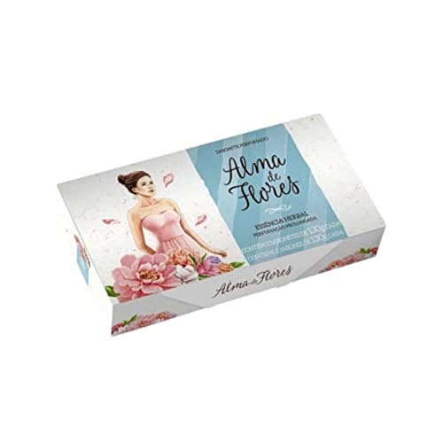 ZKMAGIC Estojo Com 3 Sabonetes Herbal De 130G Cada Linha Alma De Flores Memphis.