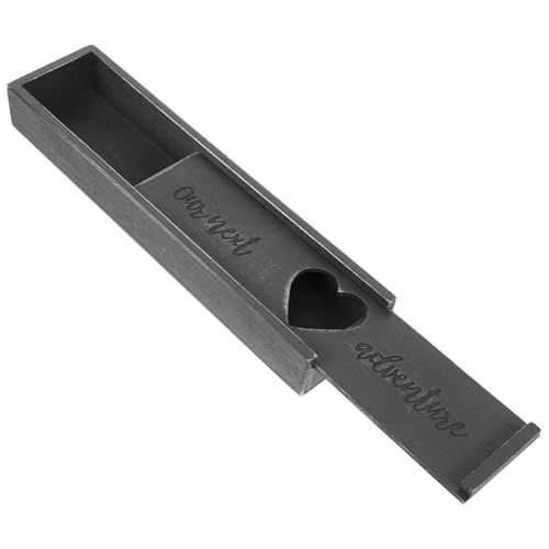 PRETYZOOM Wooden Pregnancy Test Box Baby Memory Souvenir for Dad Grandparents Baby Shower