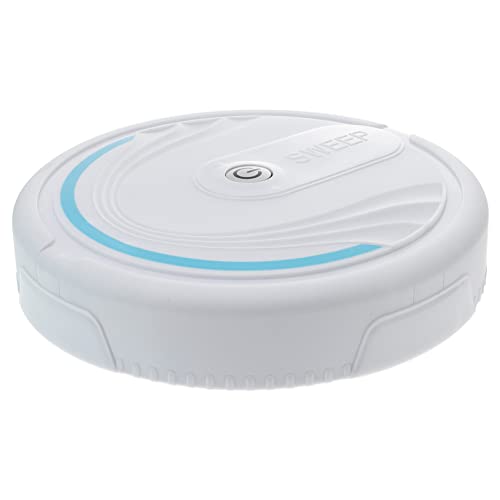 Toyvian Robot Lavapavimenti Giocattolo per Ragazzo Spazzatrice Artificiale Ricaricabile in Plastica Sicura Gioco di Ruolo per Pulizia Domestica Regalo per Compleanni e Feste Bianco