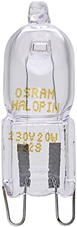 Osram Halopin 66720 Halogen Bulb G9 Pack of 5 20W 230V Clear