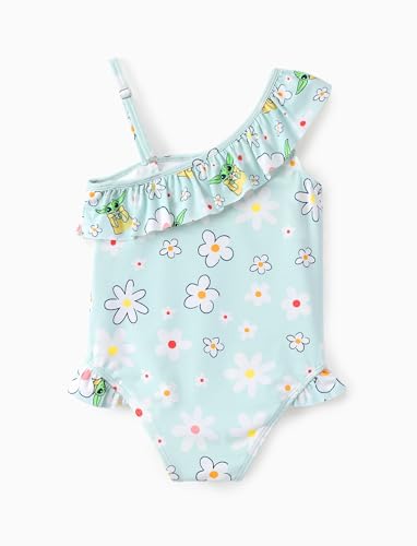 Image of Disney Stitch Frozen Marvel Minnie Mouse Girls Swimsuits Ruffle One Piece Bathing Suits UPF 50 Swimwear Quick Dry Size 2-13Y