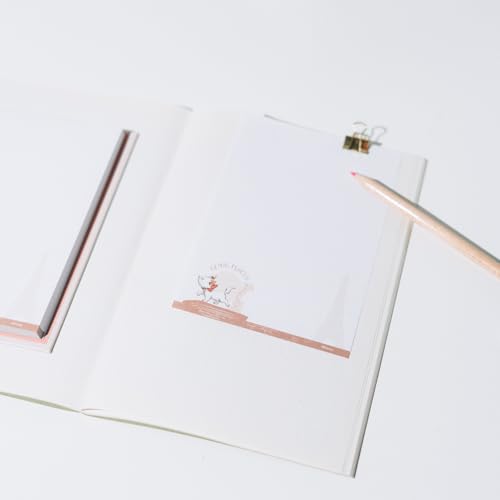 Grupo Erik Notizblock Block Buch Disney Aristocats Marie Notizzettel Block für To Do Liste Einkaufszettel oder Einkaufsliste - Offizieller Disney Fanartikel Altrosa