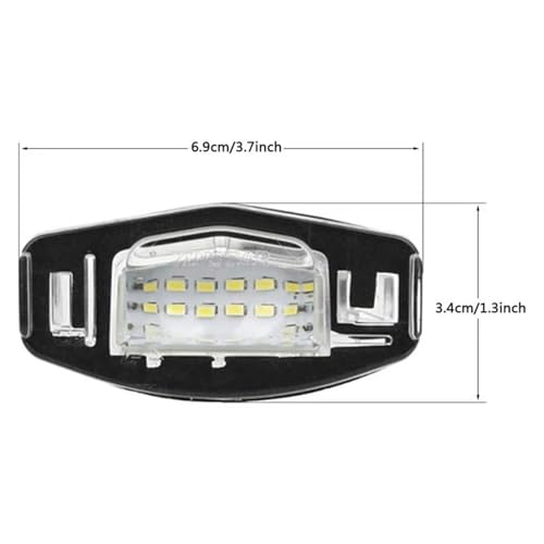 Luz placa matrícula coche reemplazo LED para iluminación trasera MDX 3