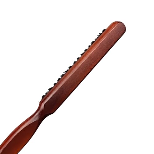 Image of PINAKA Wooden Teasing Brush Root Teasing to Add Volume and Hair Care Scalp Massage for Women Hair Growth, Rat Tail Combs for Back Combing Color