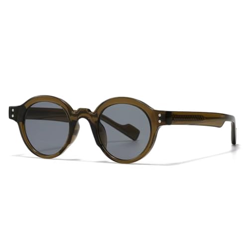 Lunettes de soleil rondes rétro pour femmes éblouies protection UV400 punk