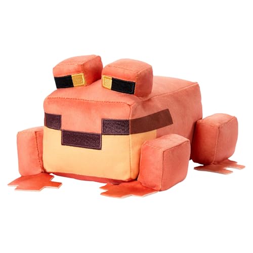 Mattel Minecraft Plüschfrosch-Spielzeug ca. 20 cm große Plüschfigur zum Sammeln vom Videospiel inspirierter Charakter JDW11