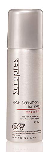 Scruples High Definition Hair Spray for Men & Women - Shaping, Volumizing, Texturizing Setting Spray for Shine and Frizz Control – Suitable For All Hair Types – 1.5 oz - Travel size