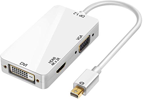 VicTsing 3-in-1 Mini Displayport Thunderbolt to HDMI/DVI/VGA Adapter, 4K Mini Displayport 1.2 Converter