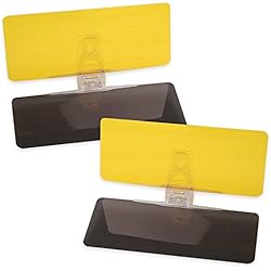 Persianas Anti Sol Parasol de Coche, Extensión TAC (Paquete DE 2) para el día y la Noche Anti-Resplandor, Anti-Deslumbramiento y Anti-UV HD Parabrisas del automóvil por Mobi Lock
