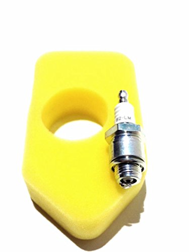 Wadoy Filtro aria tosaerba e NGK Plug Service Kit